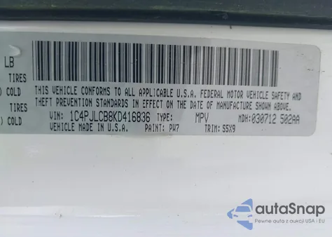2019 Jeep Cherokee Latitude Fwd from USA, damaged, VIN 1C4PJLCB8KD416836